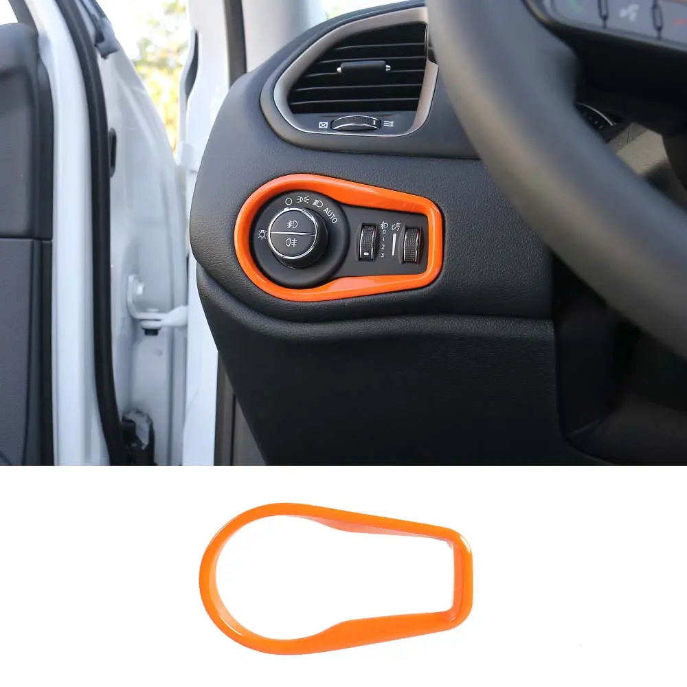 For 2015+ Jeep Renegade Headlight Switch Button Frame Trim - Image 15