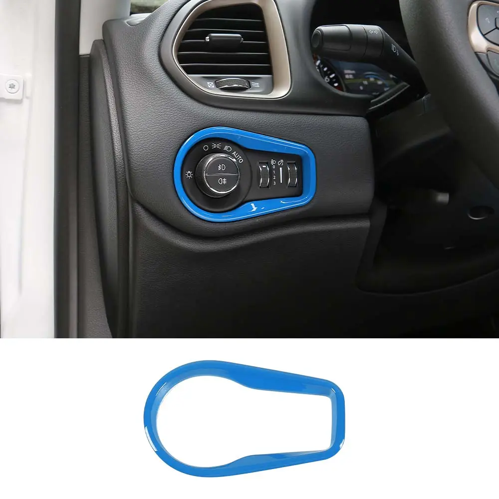 For 2015+ Jeep Renegade Headlight Switch Button Frame Trim - Image 16