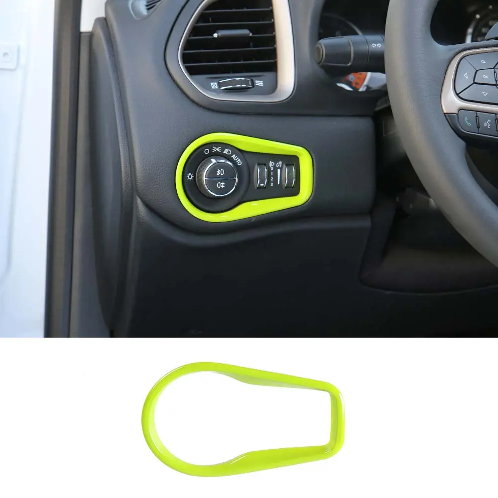For 2015+ Jeep Renegade Headlight Switch Button Frame Trim - Image 17
