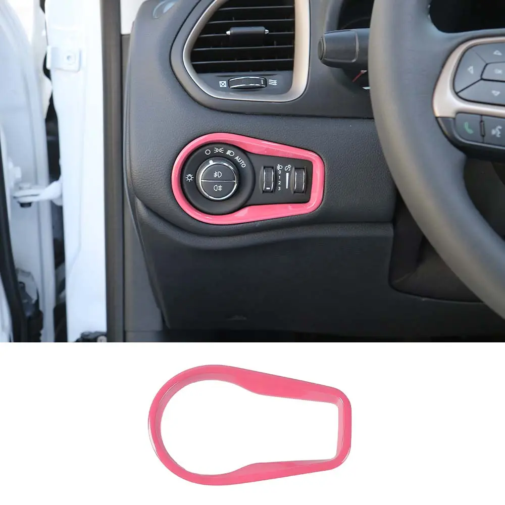 For 2015+ Jeep Renegade Headlight Switch Button Frame Trim - Image 18