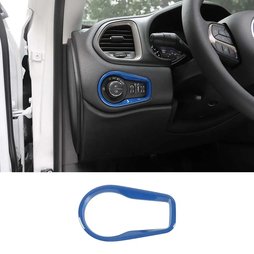 For 2015+ Jeep Renegade Headlight Switch Button Frame Trim - Image 19