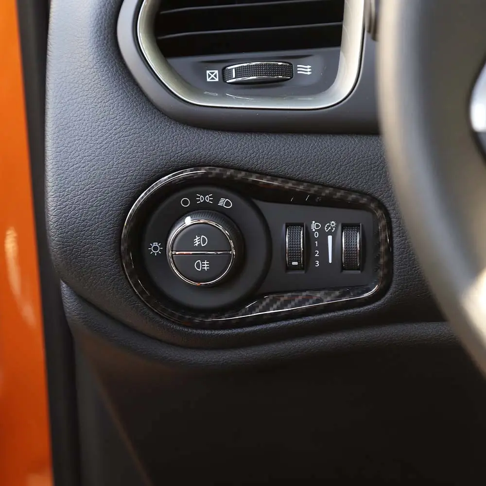 For 2015+ Jeep Renegade Headlight Switch Button Frame Trim - Image 3