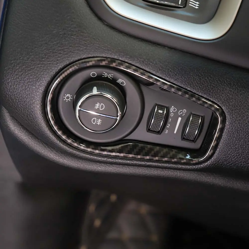 For 2015+ Jeep Renegade Headlight Switch Button Frame Trim - Image 4