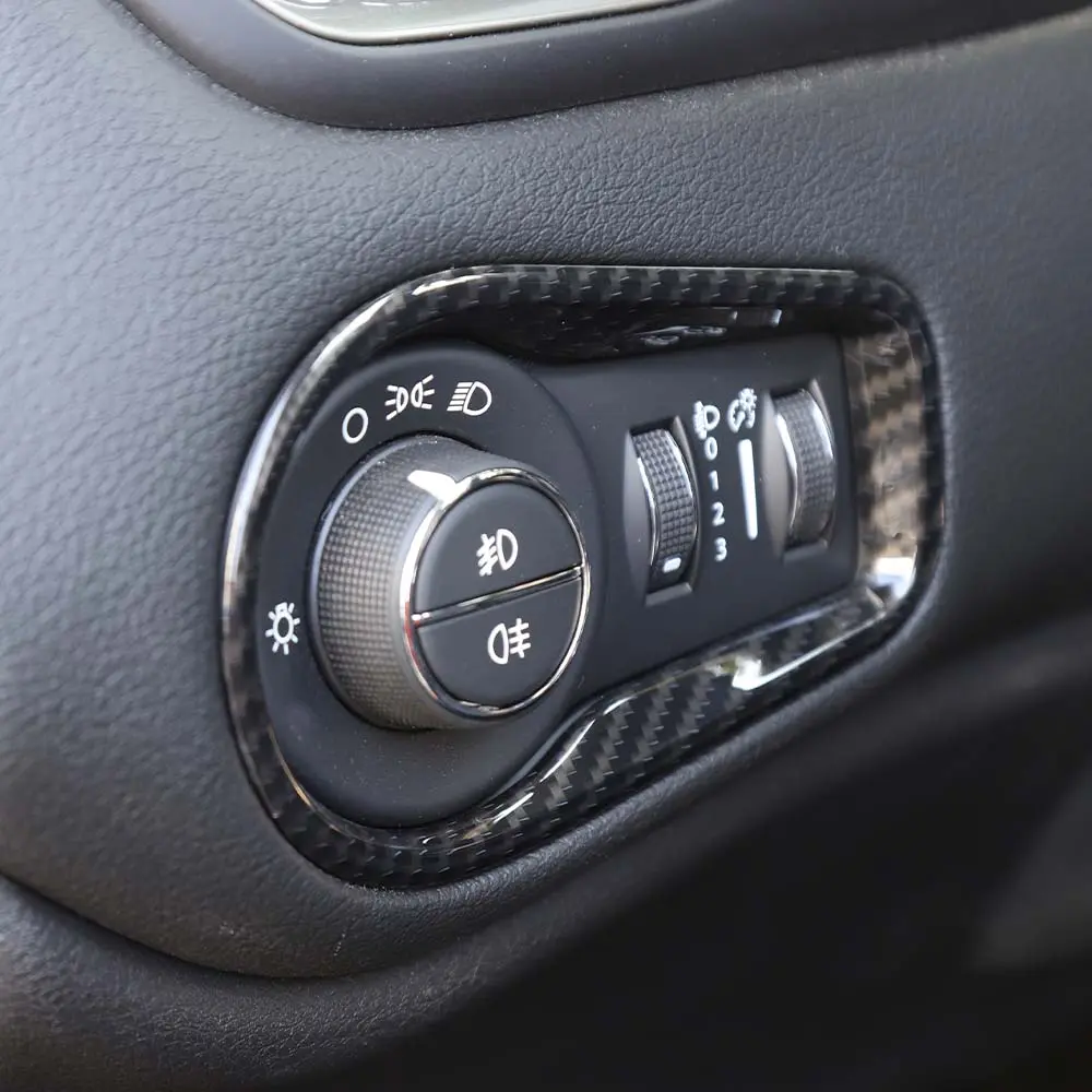 For 2015+ Jeep Renegade Headlight Switch Button Frame Trim - Image 5
