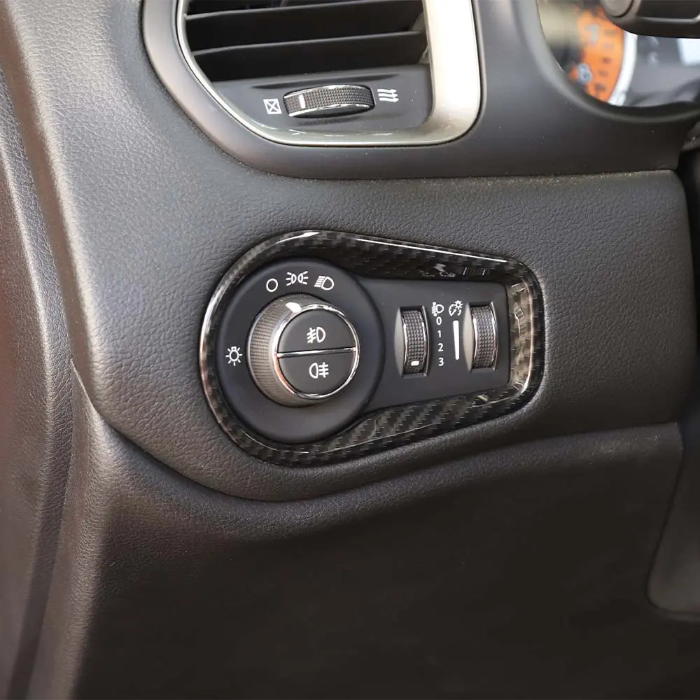 For 2015+ Jeep Renegade Headlight Switch Button Frame Trim - Image 6