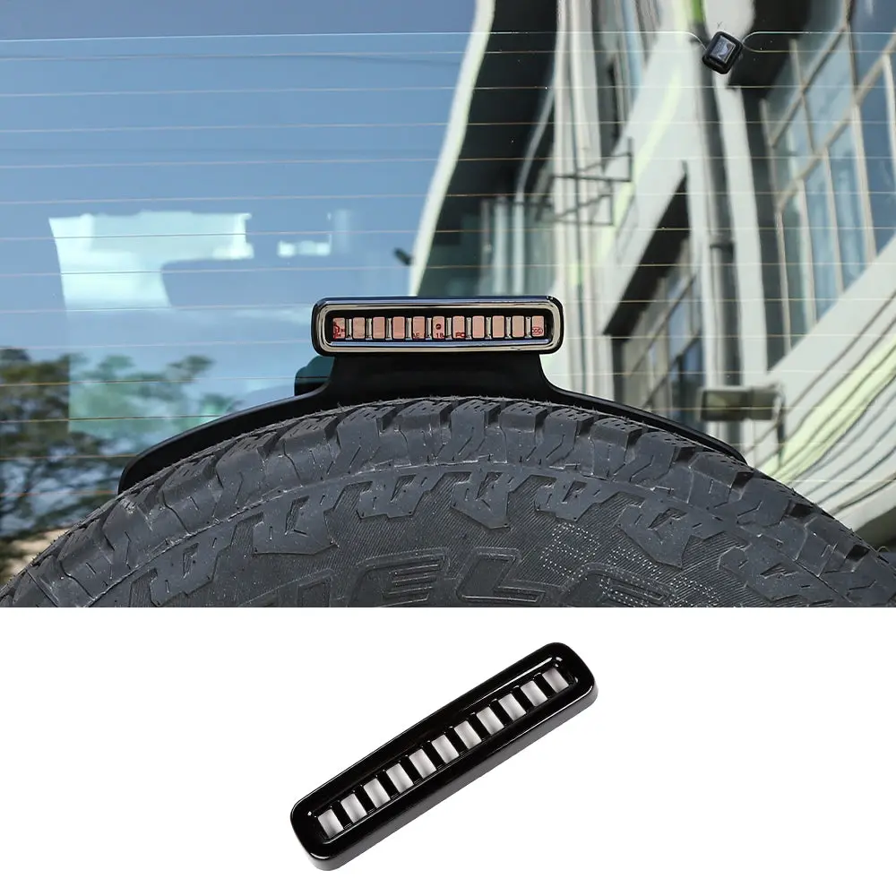 For 2018+ Jeep Wrangler JL High Mounted Brake Stop Brake Lamp Light Guards Cover Trim - Image 12