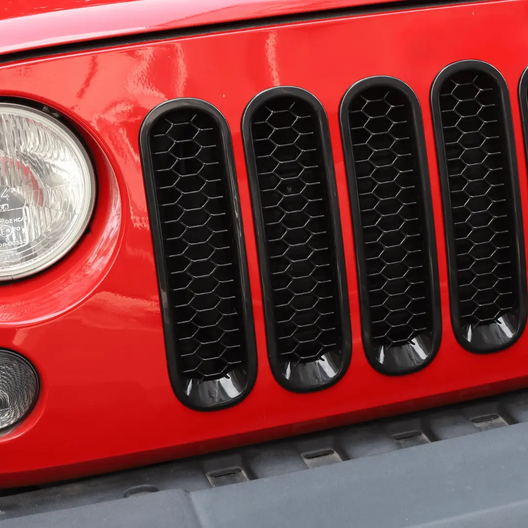 For 2007–2018 Jeep Wrangler JK Honeycomb Mesh Grille Insert Trim Cover - Image 4