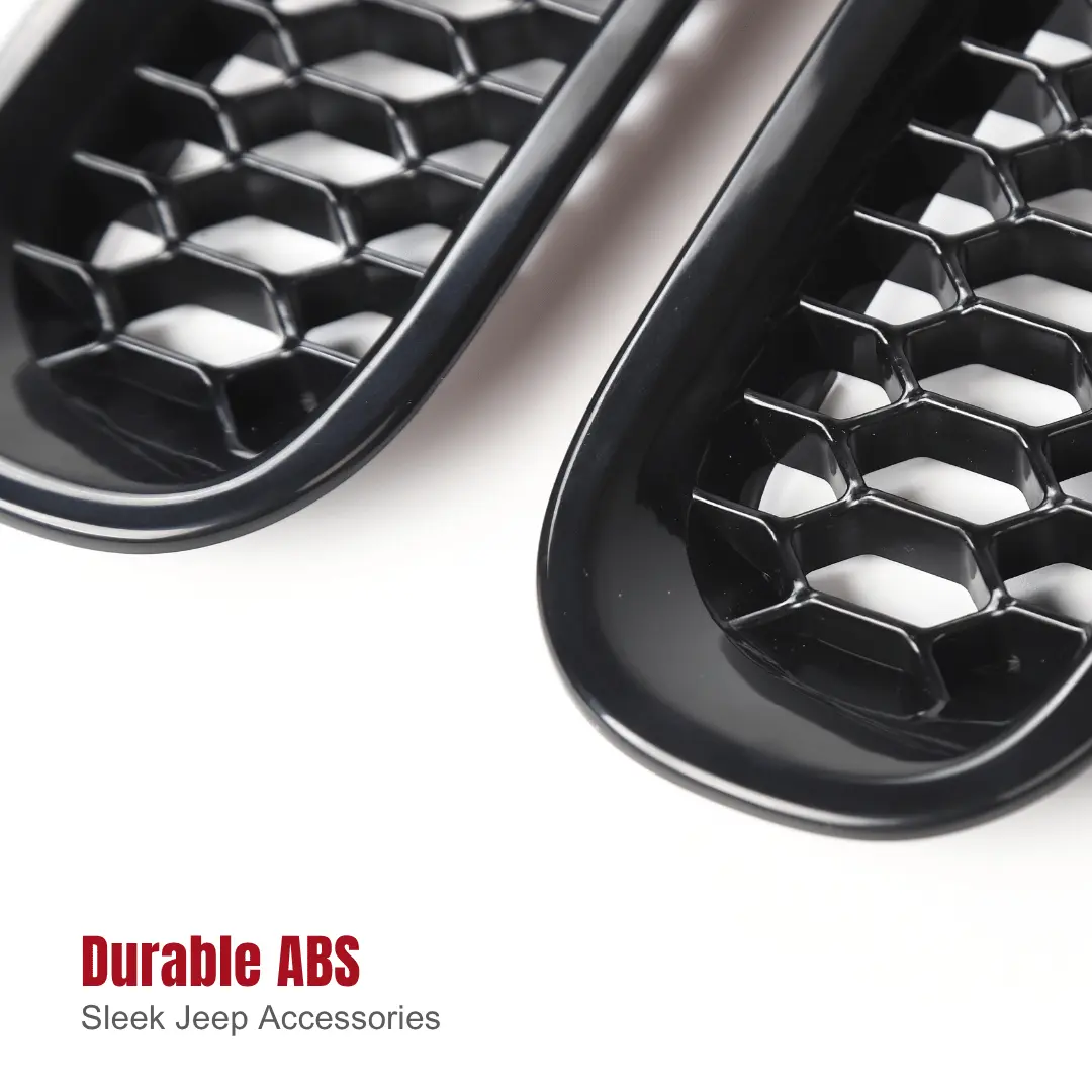 For 2007–2018 Jeep Wrangler JK Honeycomb Mesh Grille Insert Trim Cover - Image 6