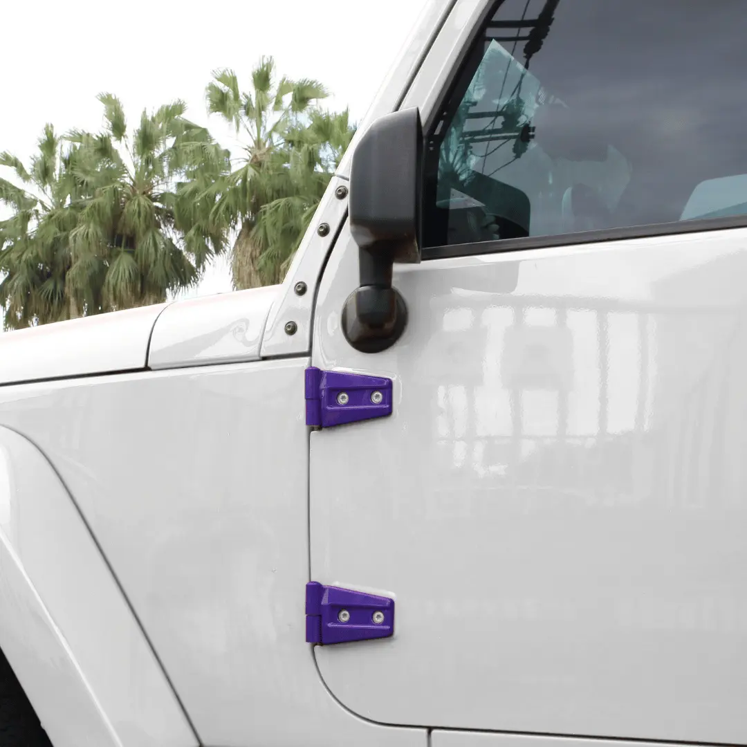 For 2007-2018 Jeep Wrangler JK JKU 4-Door Hood & Door Hinge Cover Trim Kit - Image 4