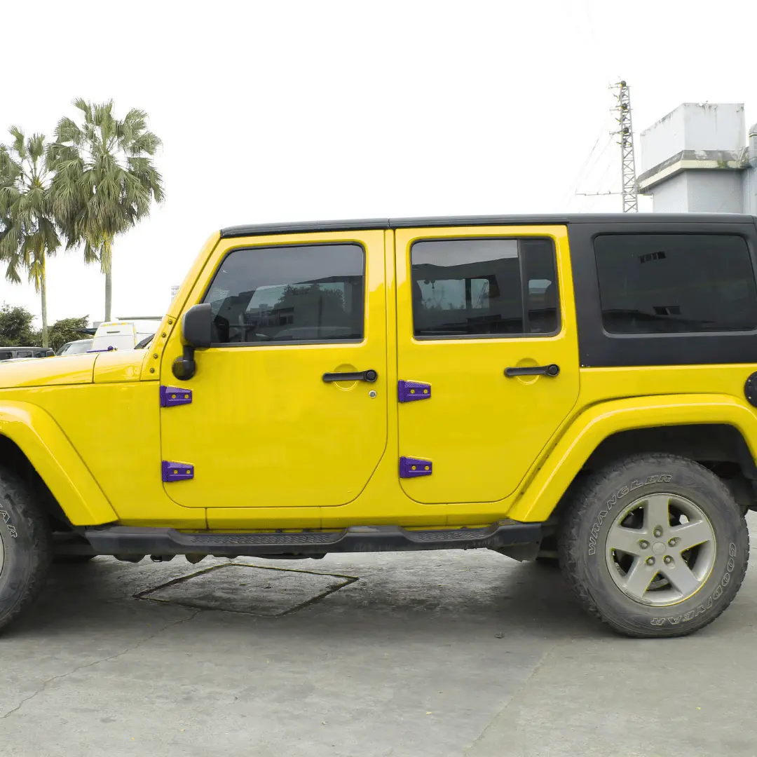 For 2007-2018 Jeep Wrangler JK JKU 4-Door Hood & Door Hinge Cover Trim Kit - Image 5