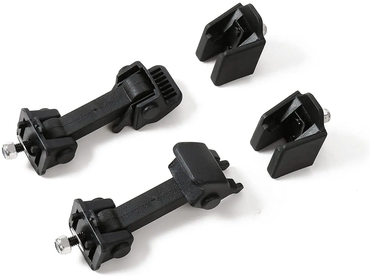 For 2007-2018 Jeep Wrangler JK JKU Hood Latches Factory Style Hood Catch Kits, Black - Image 6