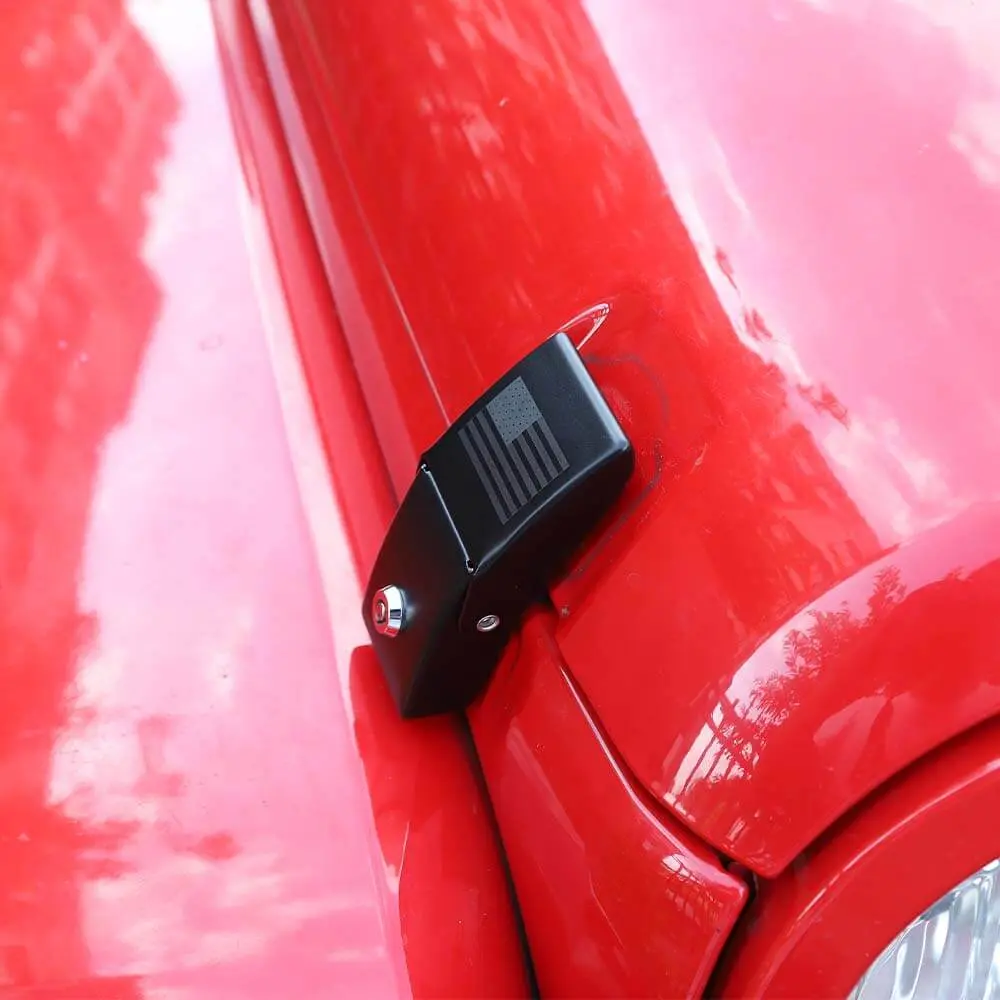 For Jeep Wrangler JK JL Gladiator JT Hood Latches Locking Catch Kit Aluminum Alloy - Image 2