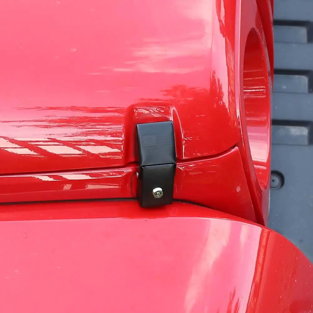 For Jeep Wrangler JK JL Gladiator JT Hood Latches Locking Catch Kit Aluminum Alloy - Image 5