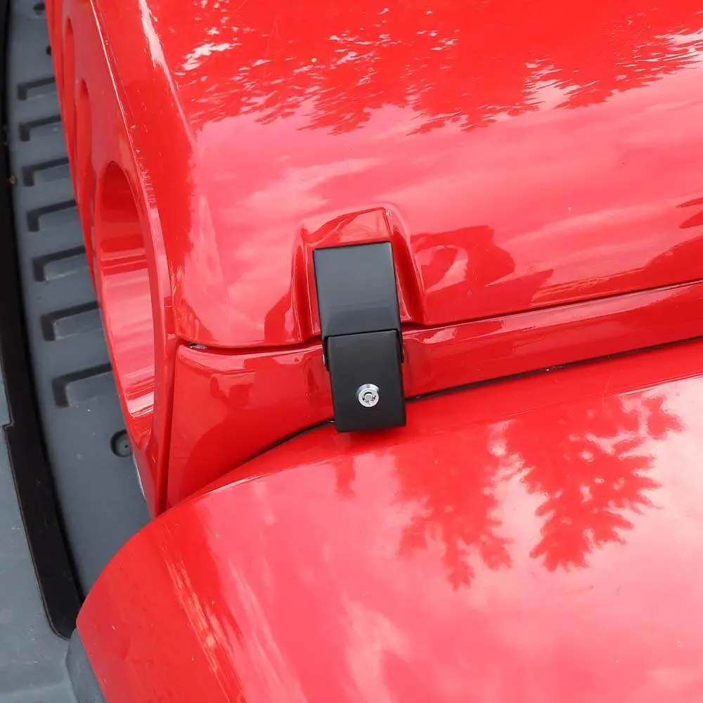 For Jeep Wrangler JK JL Gladiator JT Hood Latches Locking Catch Kit Aluminum Alloy - Image 6