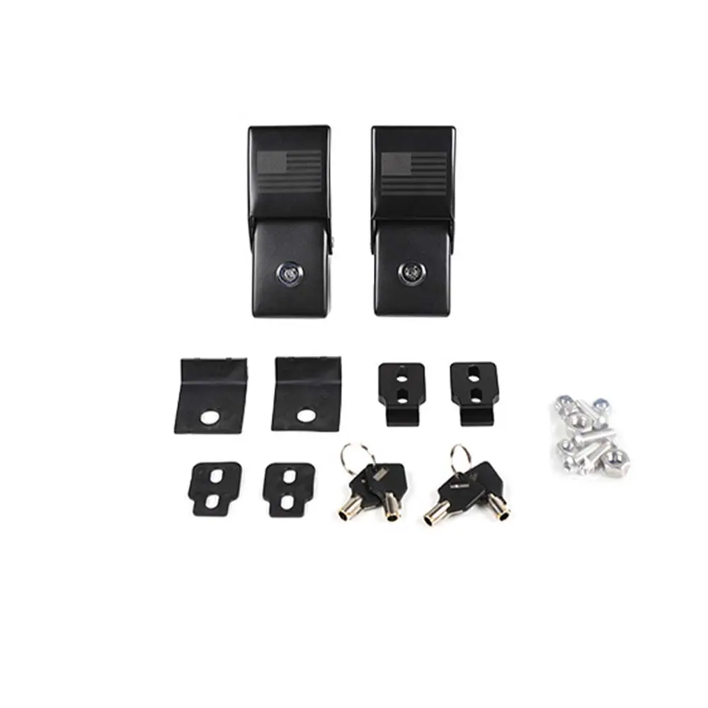 For Jeep Wrangler JK JL Gladiator JT Hood Latches Locking Catch Kit Aluminum Alloy - Image 7