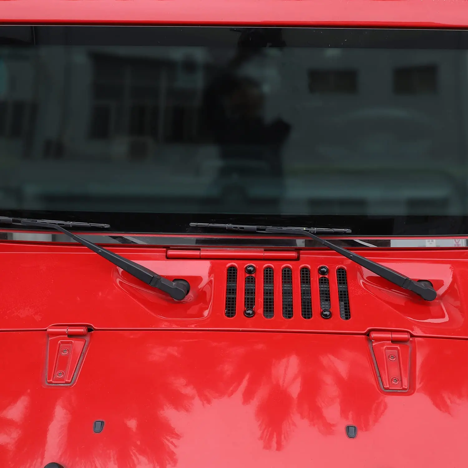 For 2007-2018 Jeep Wrangler JK JKU Hood Vent Cap Cover Trim - Image 4