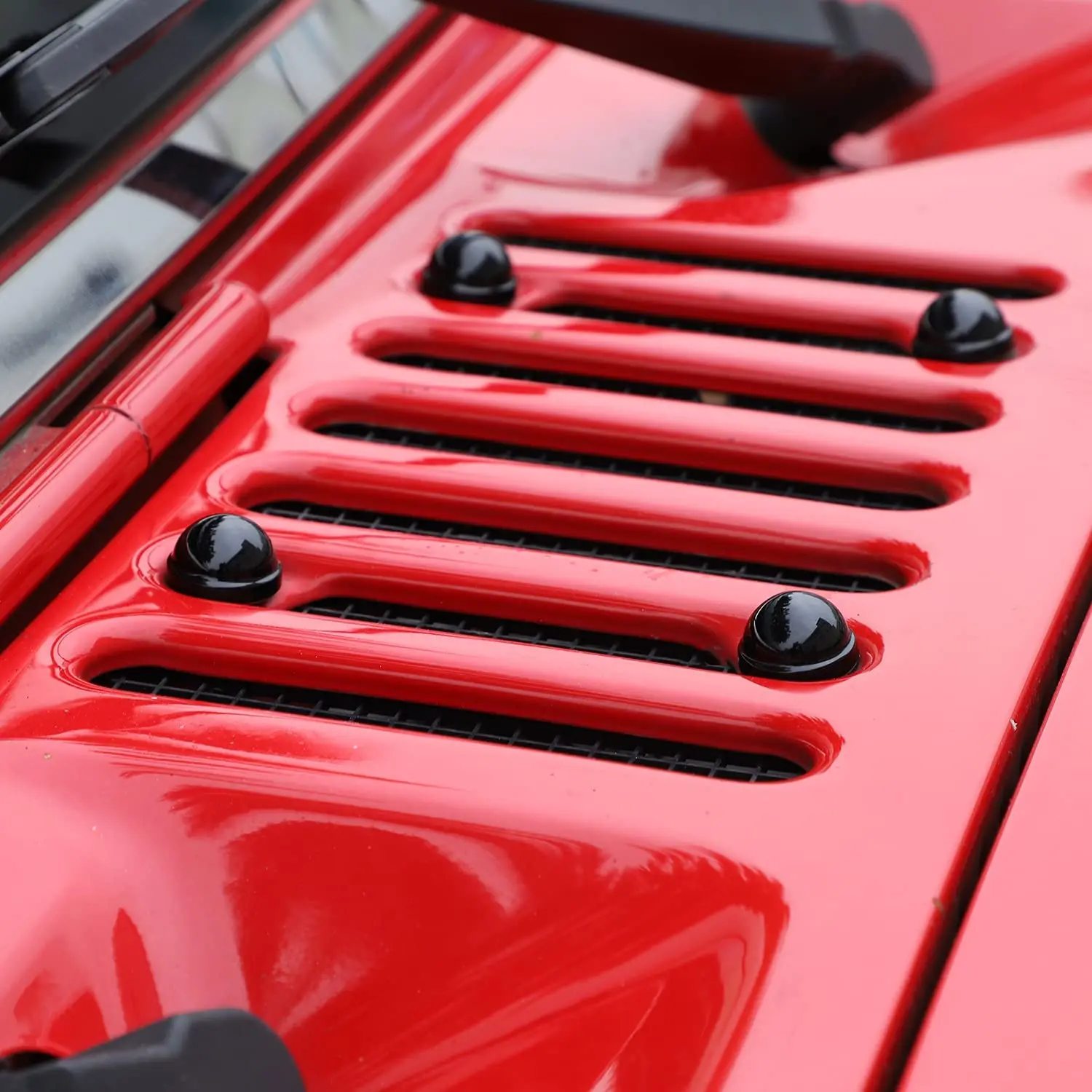 For 2007-2018 Jeep Wrangler JK JKU Hood Vent Cap Cover Trim - Image 5