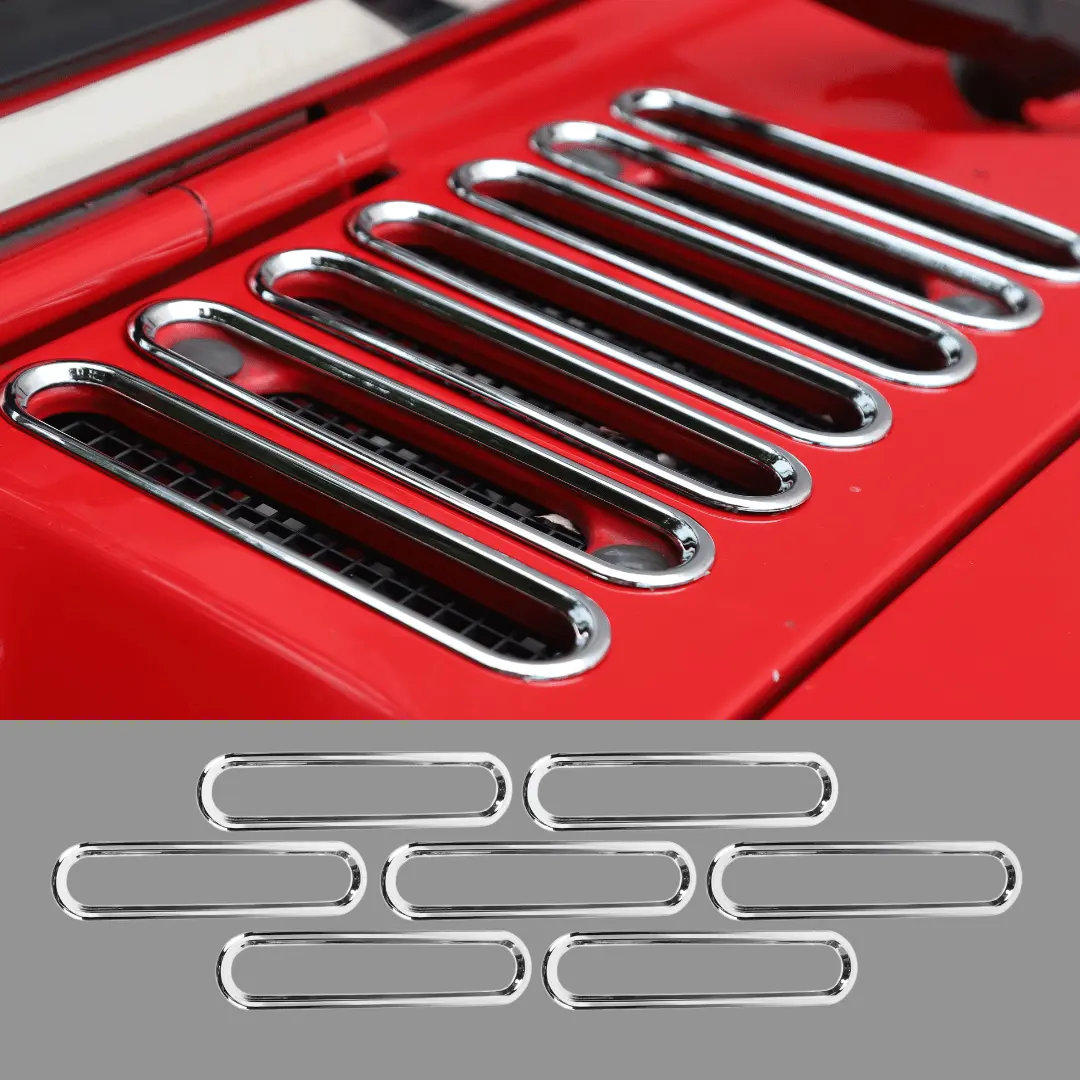 For 2007-2018 Jeep Wrangler JK JKU Hood Vent Cover Cowl Panel Trim Exterior Accent - Image 15