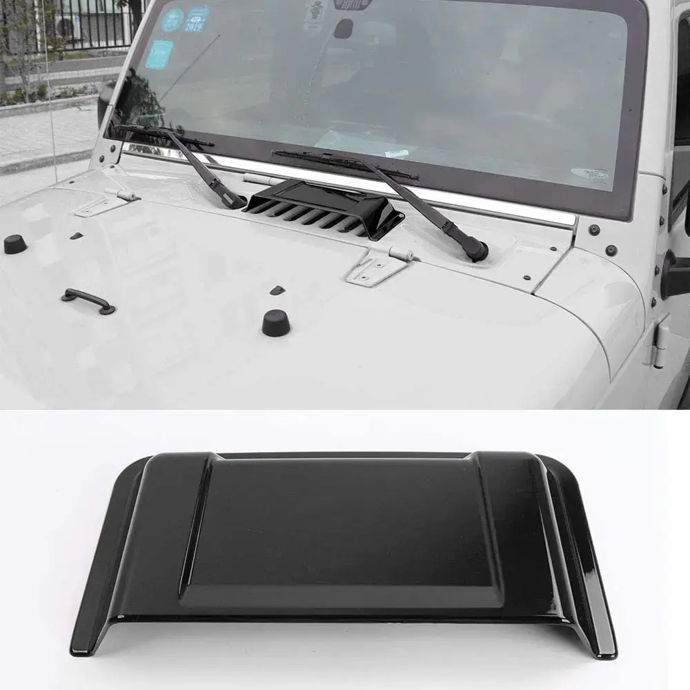 For 1997-2018 Jeep Wrangler TJ JK JKU Hood Vent Hood Scoop Vent Cover Trim - Image 7