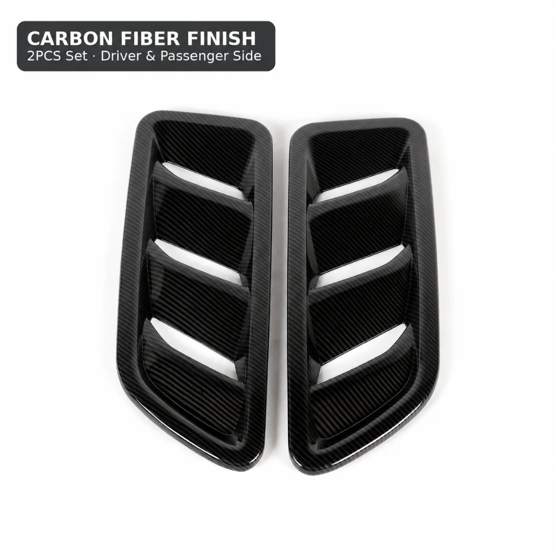 For 2018+ Jeep Wrangler JL & Gladiator JT Rubicon Hood Vents Cover Trim - Image 6