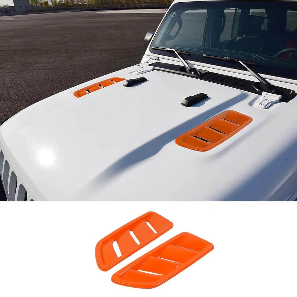 For 2018+ Jeep Wrangler JL & Gladiator JT Rubicon Hood Vents Cover Trim - Image 8