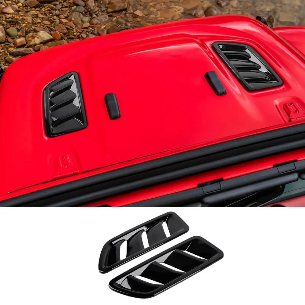 For 2018+ Jeep Wrangler JL & Gladiator JT Rubicon Hood Vents Cover Trim - Image 9