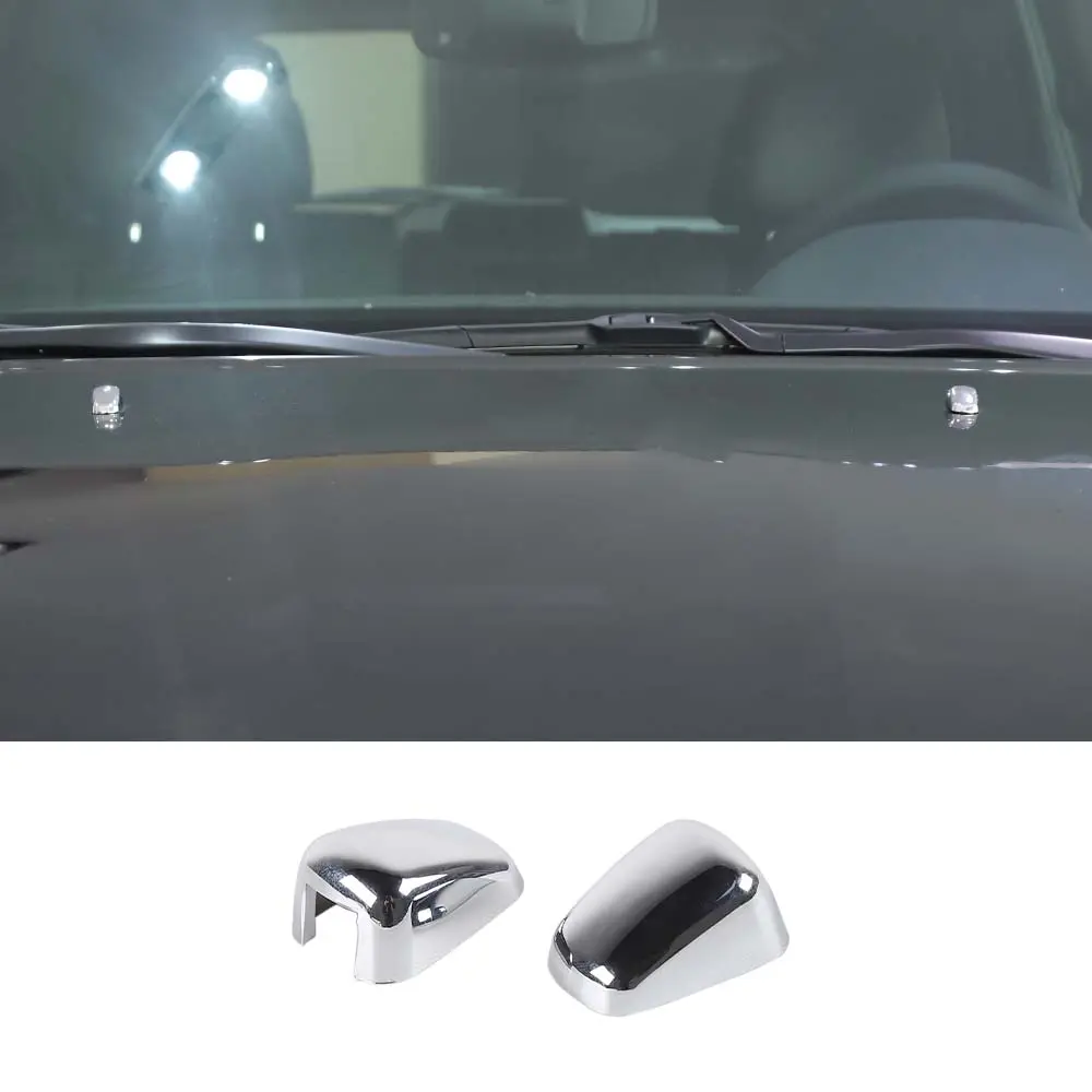 For Jeep 2011-2021 Grand Cherokee/ 14+ Cherokee/ 08+ Compass/ 11-15 Patriot Wiper Water Spray Nozzle Cover Trim - Image 9