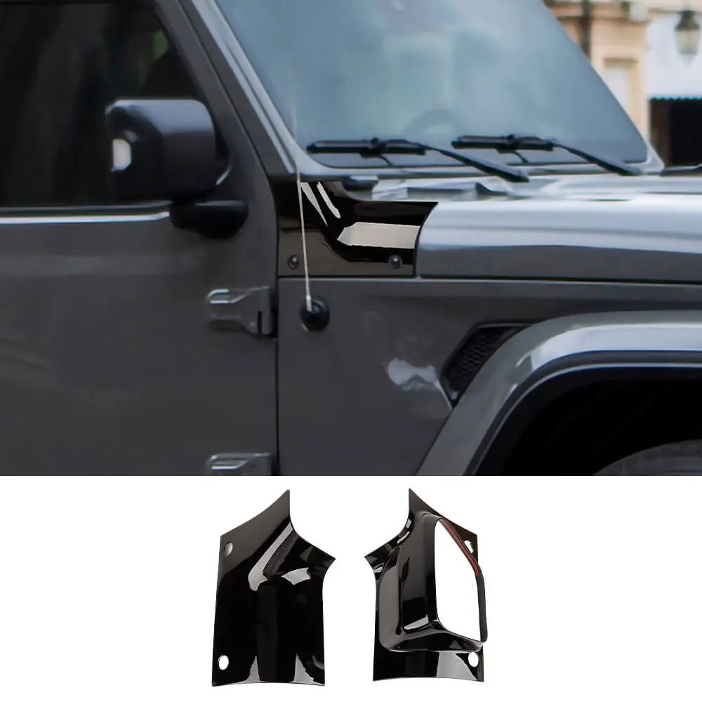 For 2021+ Jeep Wrangler JL JLU & Gladiator JT 4Xe Hood Wrap Angle Corner Guards Cover Trim - Image 7