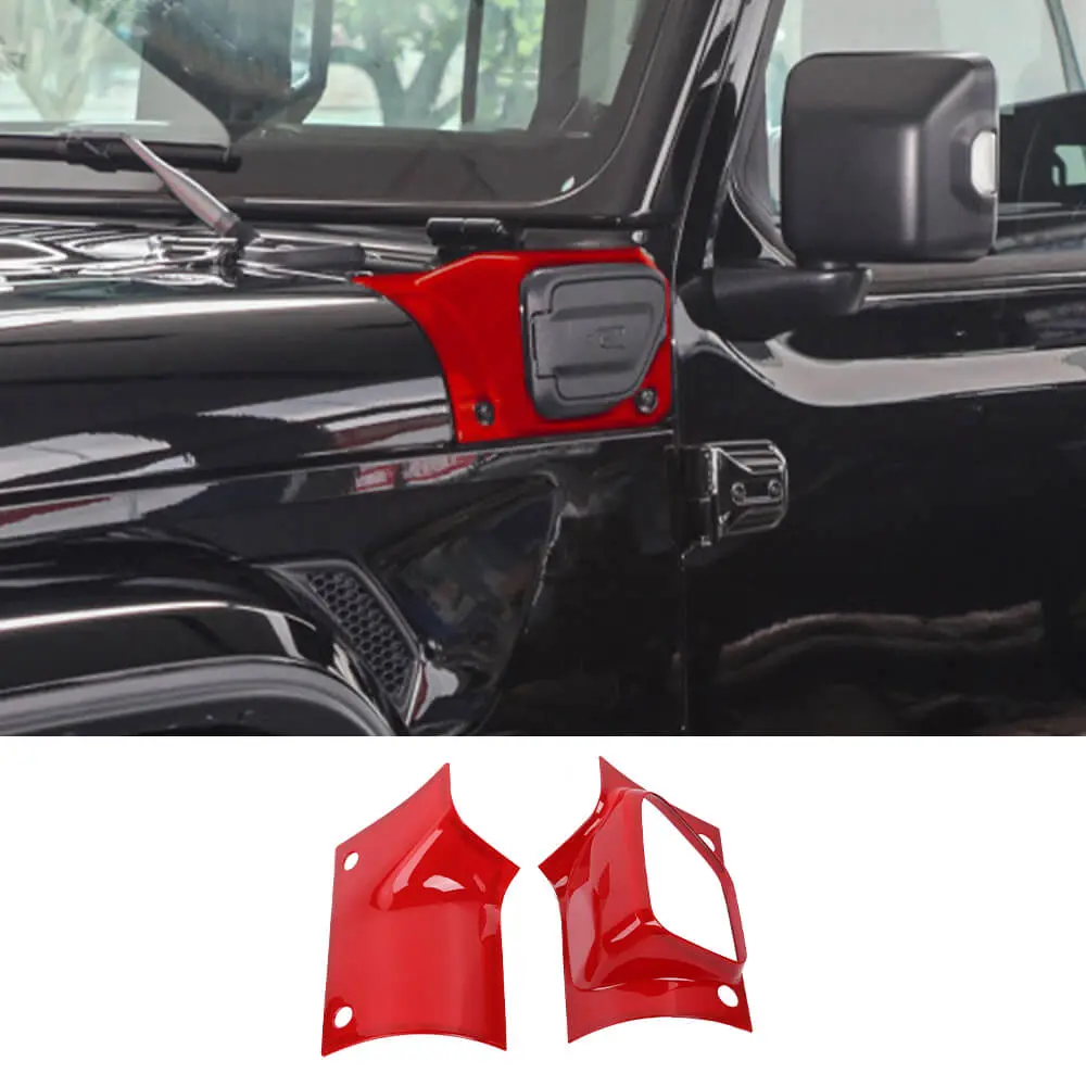 For 2021+ Jeep Wrangler JL JLU & Gladiator JT 4Xe Hood Wrap Angle Corner Guards Cover Trim - Image 8