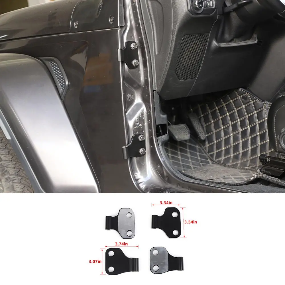 For 2018+ Jeep Wrangler JL/Gladiator JT 2/4-Door Inner Door Body Hinge Original Car Black - Image 9