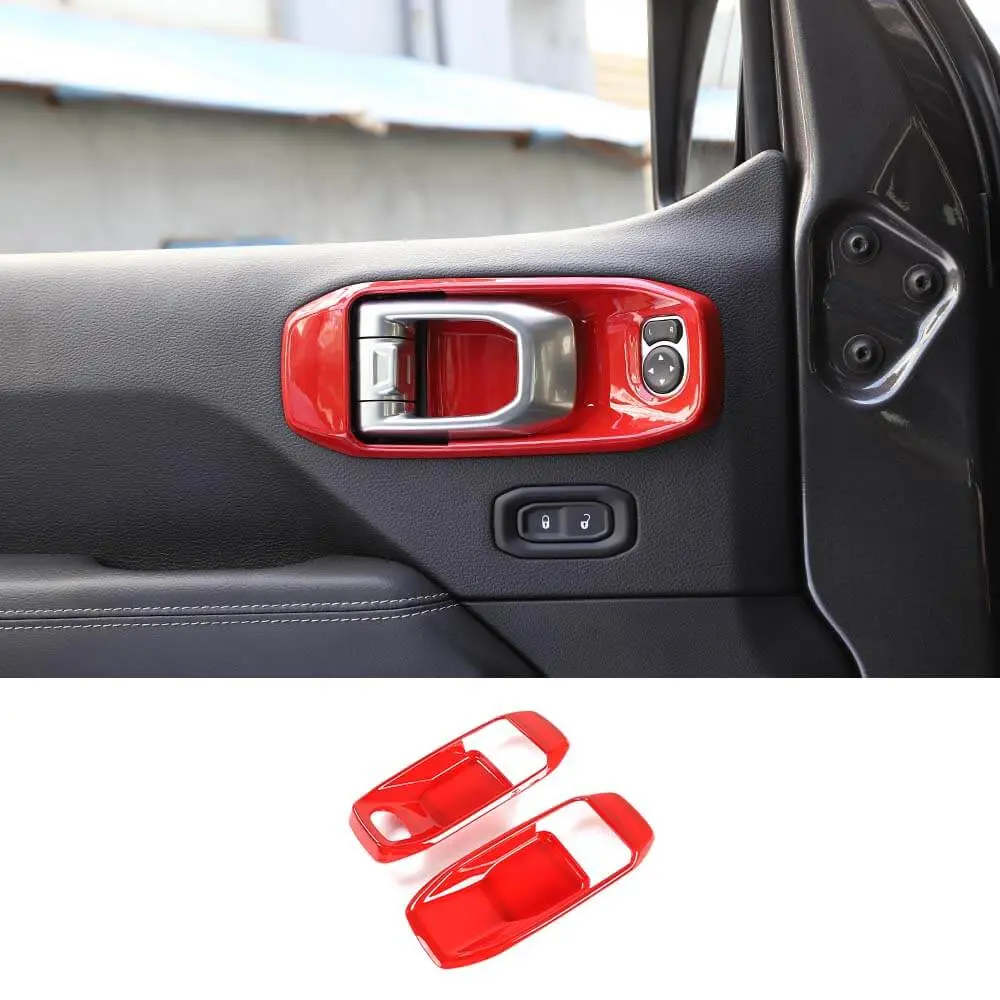 For 2018+ Jeep Wrangler JL & Gladiator JT 2Door Inner Door Handle Bowl Trim Cover Interior Accent - Image 11