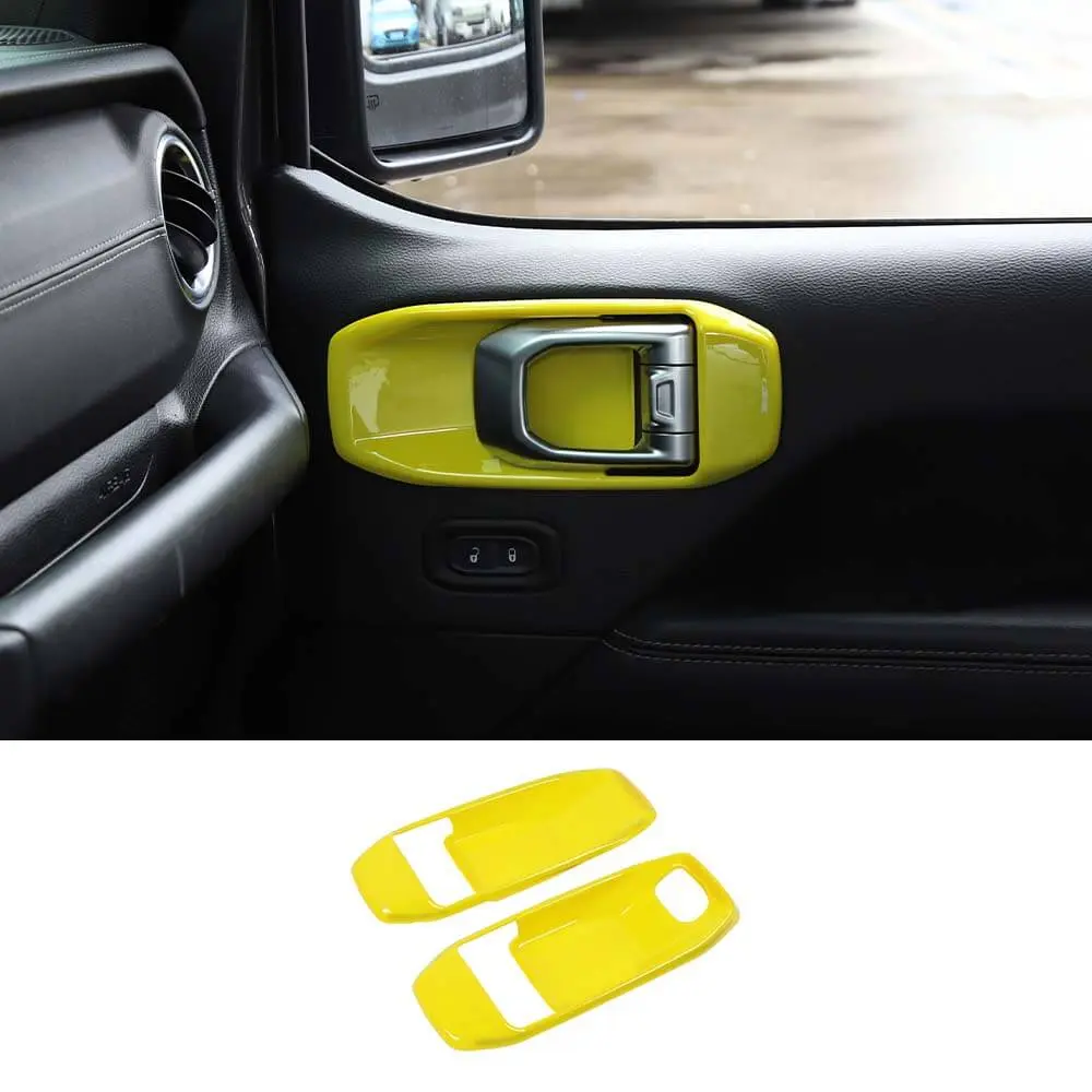 For 2018+ Jeep Wrangler JL & Gladiator JT 2Door Inner Door Handle Bowl Trim Cover Interior Accent - Image 17