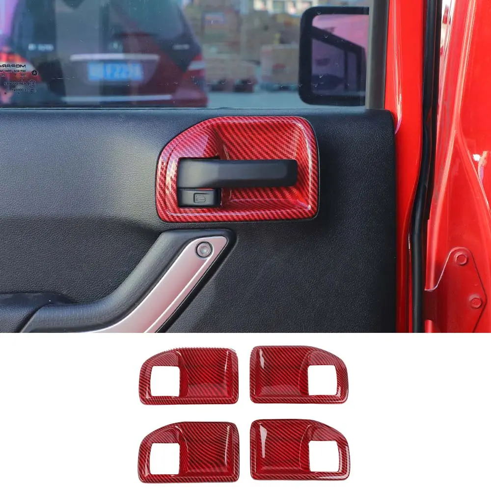 For 2011-2018 Jeep Wrangler JKU Inner Door Handle Bowl Cover Trim - Image 10