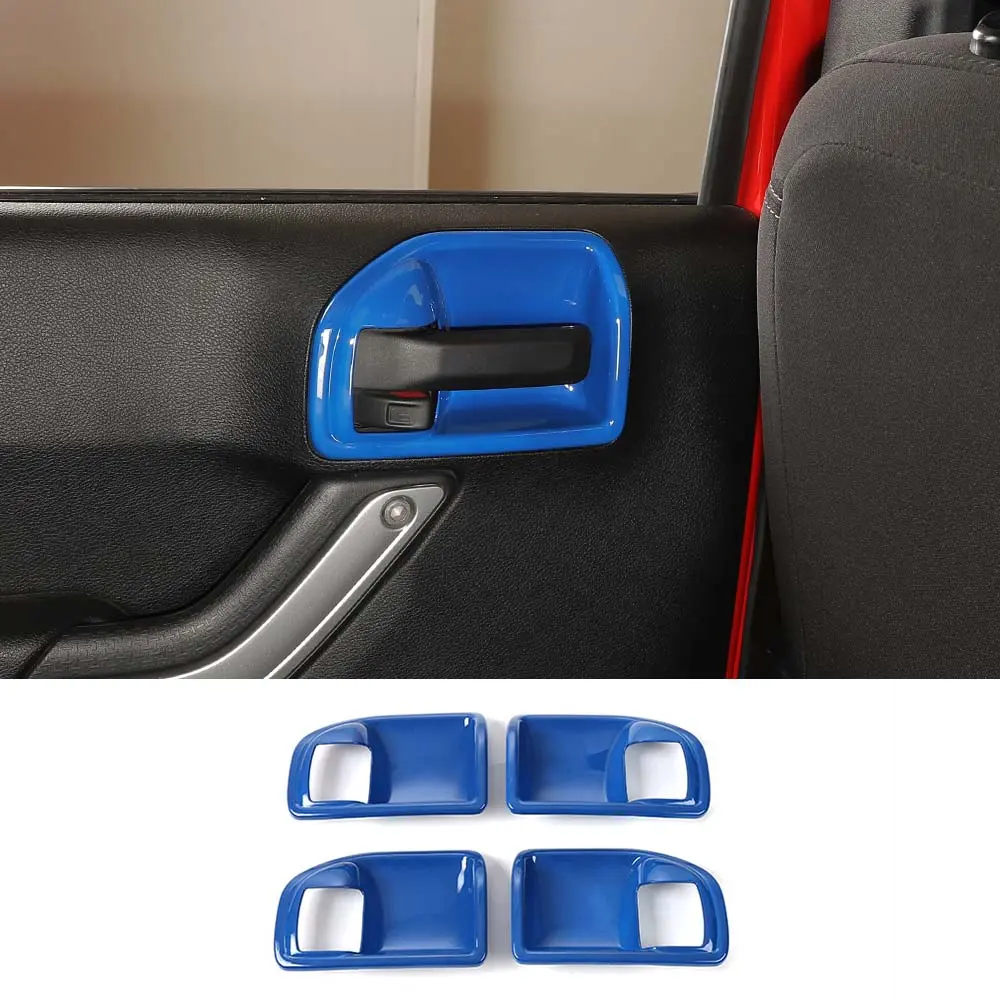 For 2011-2018 Jeep Wrangler JKU Inner Door Handle Bowl Cover Trim - Image 11