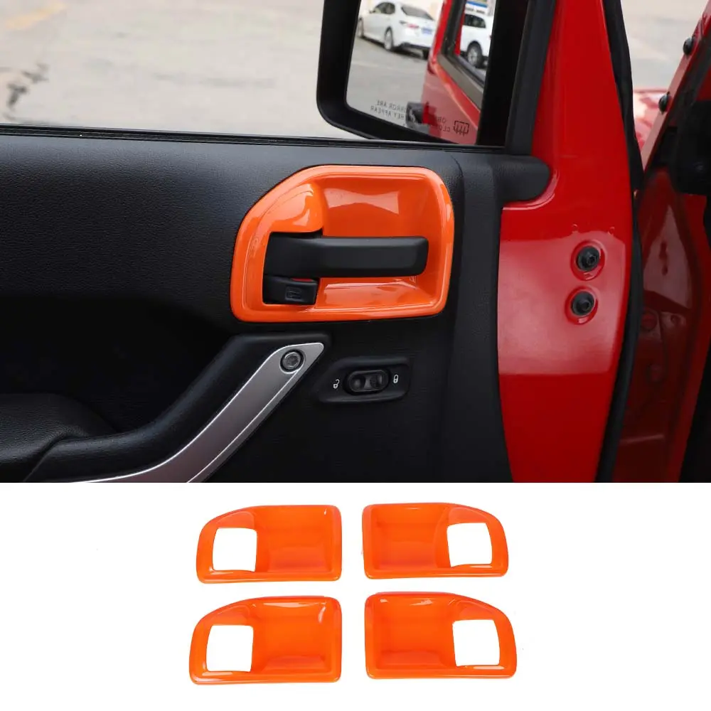 For 2011-2018 Jeep Wrangler JKU Inner Door Handle Bowl Cover Trim - Image 17