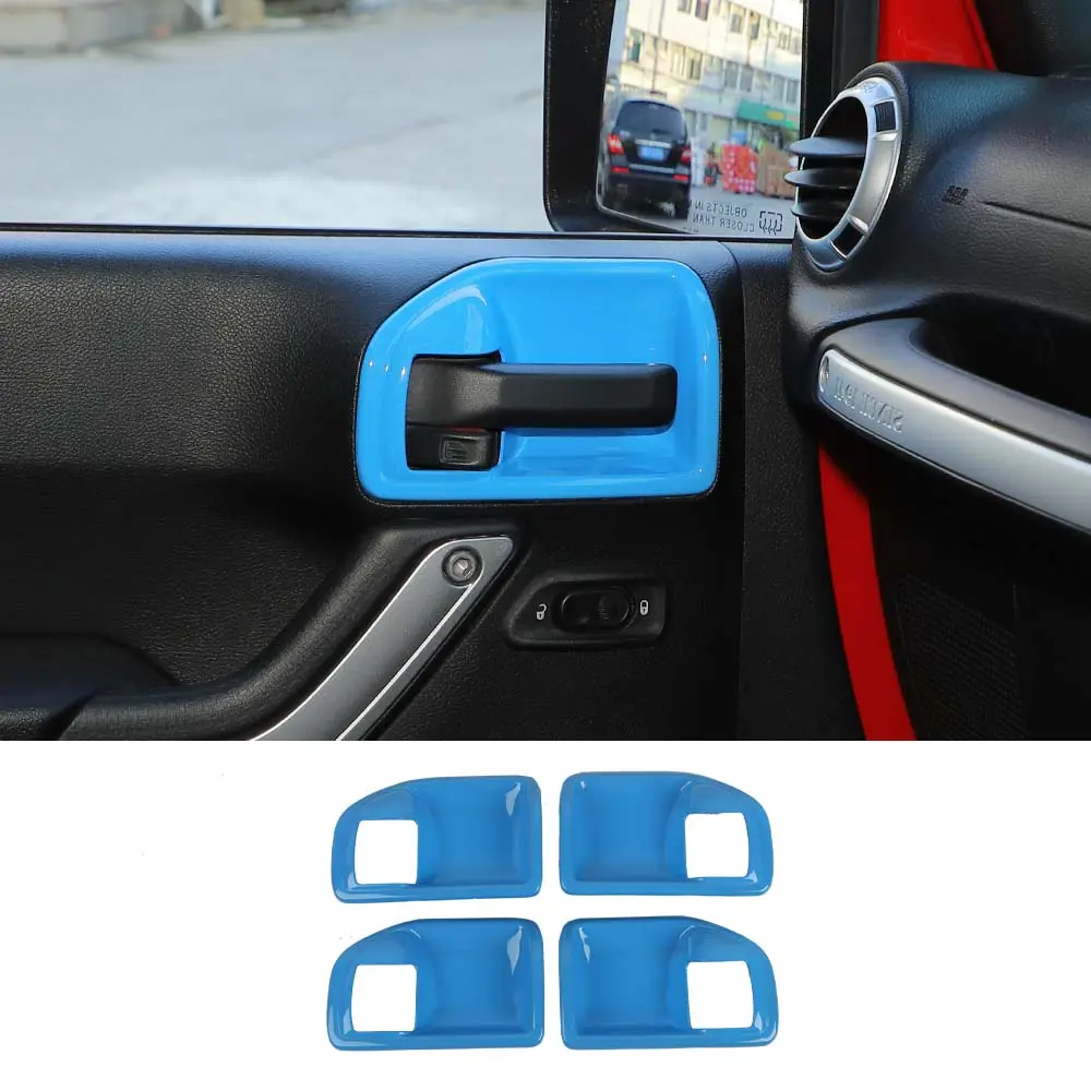 For 2011-2018 Jeep Wrangler JKU Inner Door Handle Bowl Cover Trim - Image 18
