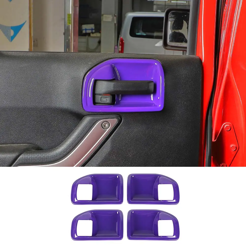 For 2011-2018 Jeep Wrangler JKU Inner Door Handle Bowl Cover Trim - Image 20