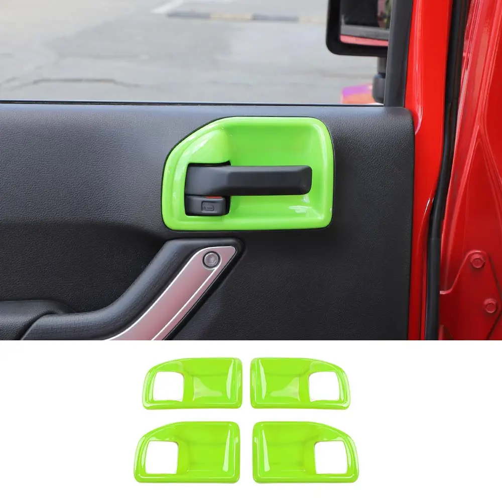 For 2011-2018 Jeep Wrangler JKU Inner Door Handle Bowl Cover Trim - Image 21