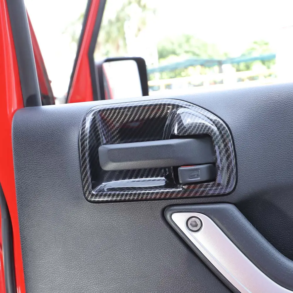 For 2011-2018 Jeep Wrangler JKU Inner Door Handle Bowl Cover Trim - Image 7