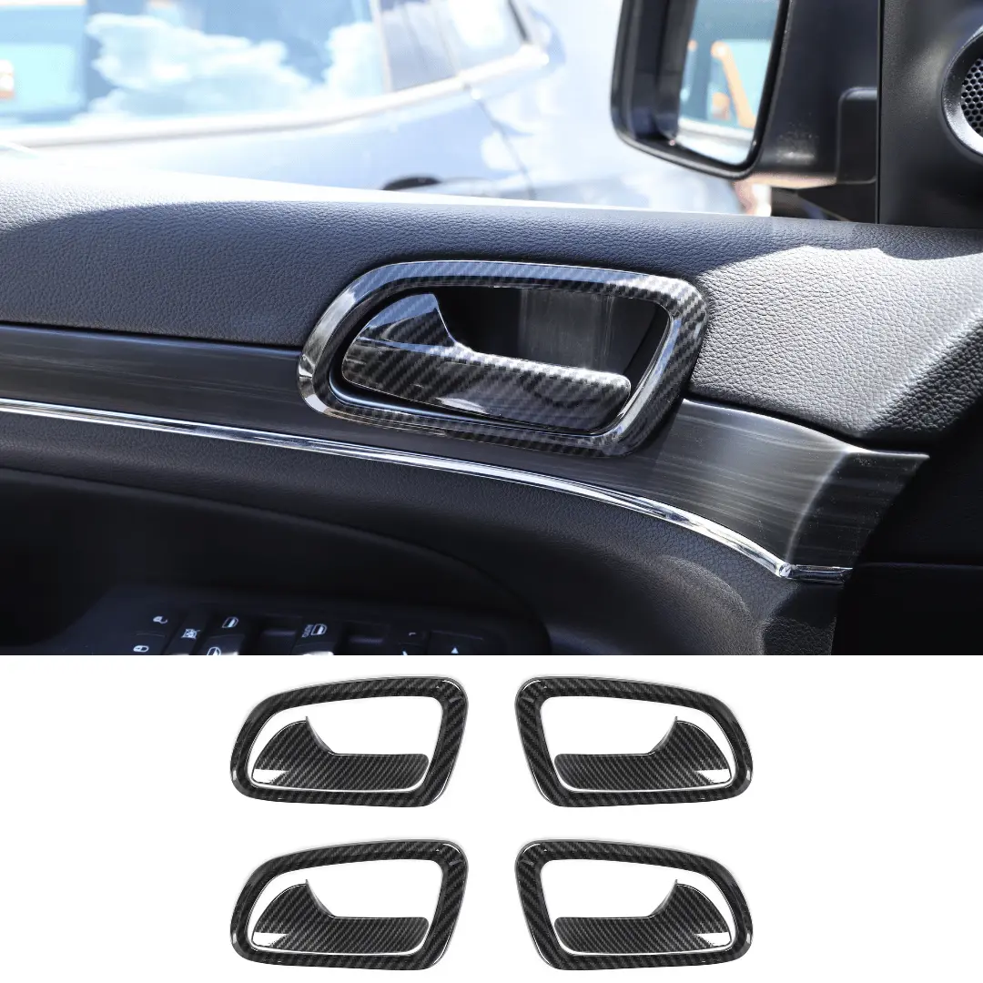 For 2011-2021 Jeep Grand Cherokee WK2 Inner Door Handle Bowl Trim Cover Interior Accessories