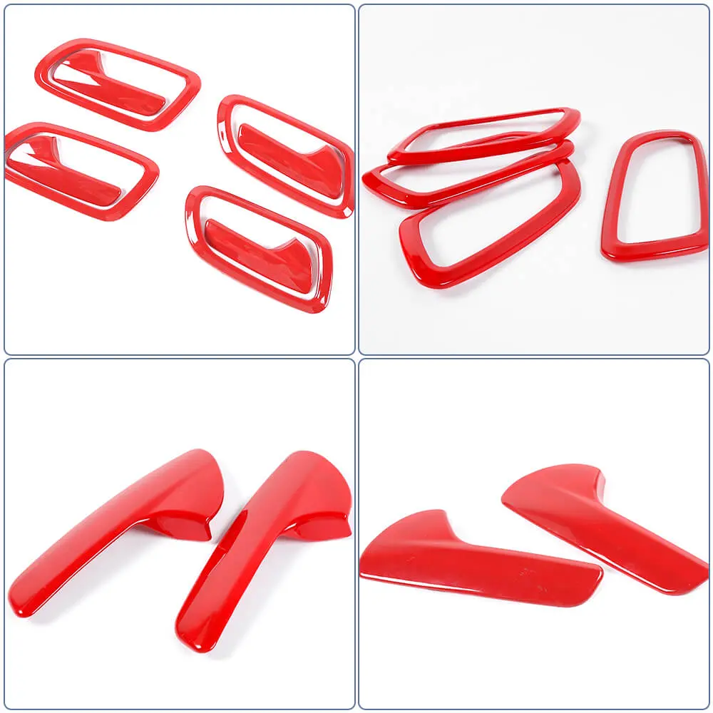 For 2011-2021 Jeep Grand Cherokee WK2 Inner Door Handle Bowl Trim Cover Interior Accessories - Image 13