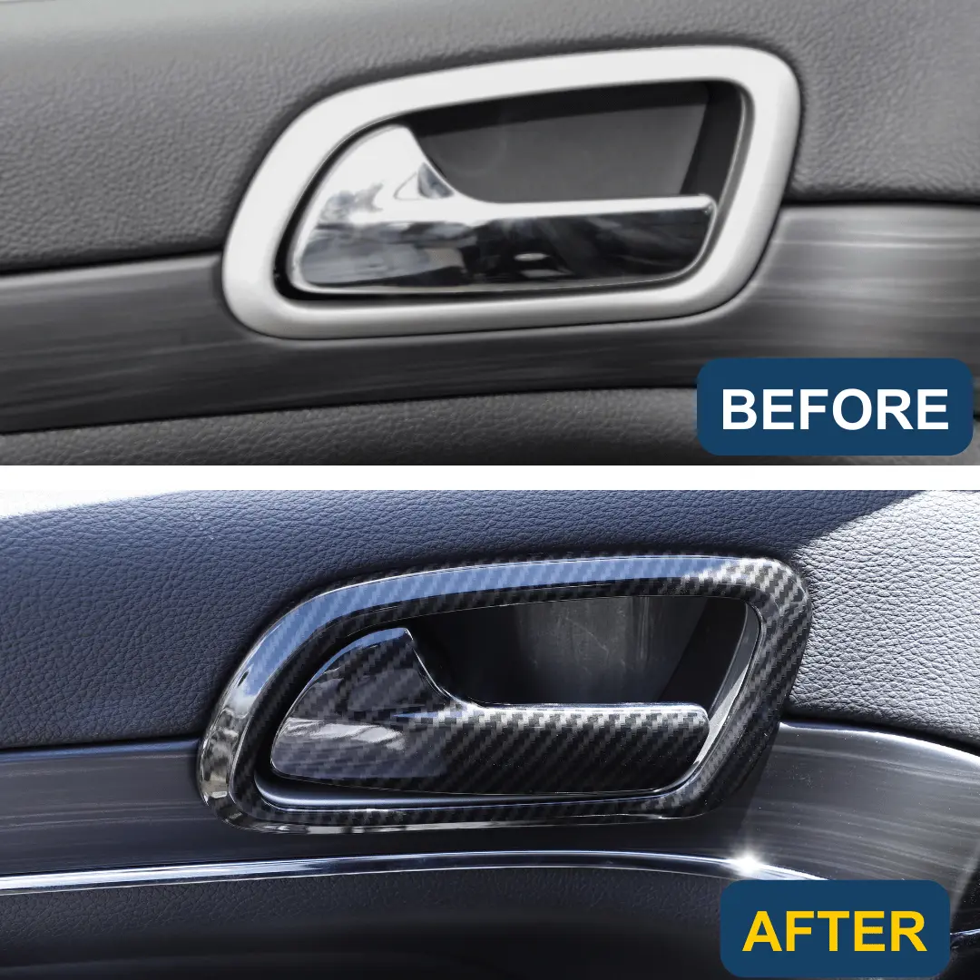 For 2011-2021 Jeep Grand Cherokee WK2 Inner Door Handle Bowl Trim Cover Interior Accessories - Image 2