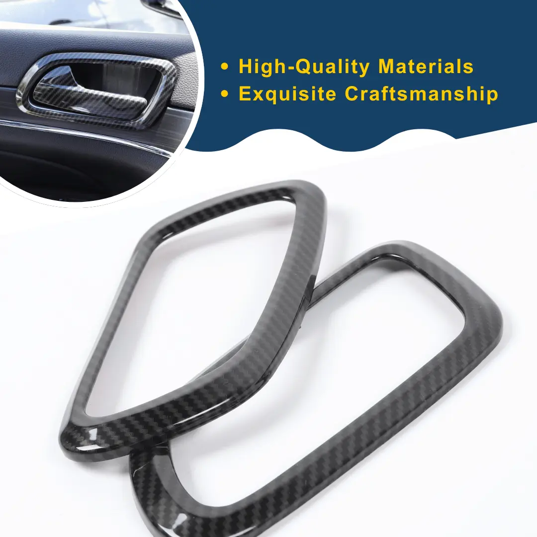 For 2011-2021 Jeep Grand Cherokee WK2 Inner Door Handle Bowl Trim Cover Interior Accessories - Image 4