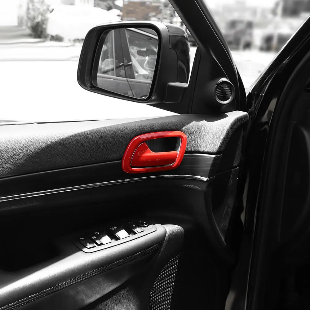 For 2011-2021 Jeep Grand Cherokee WK2 Inner Door Handle Bowl Trim Cover Interior Accessories - Image 8