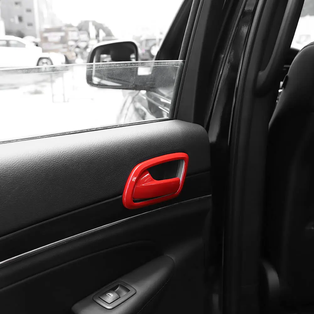 For 2011-2021 Jeep Grand Cherokee WK2 Inner Door Handle Bowl Trim Cover Interior Accessories - Image 9
