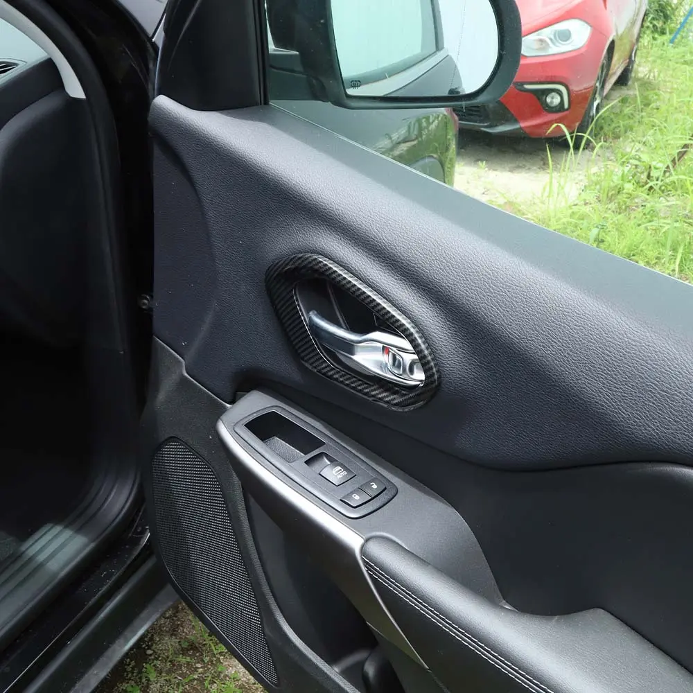 For 2014+ Jeep Cherokee Inner Door Handle Cover Bezel Trim 4PCS - Image 4
