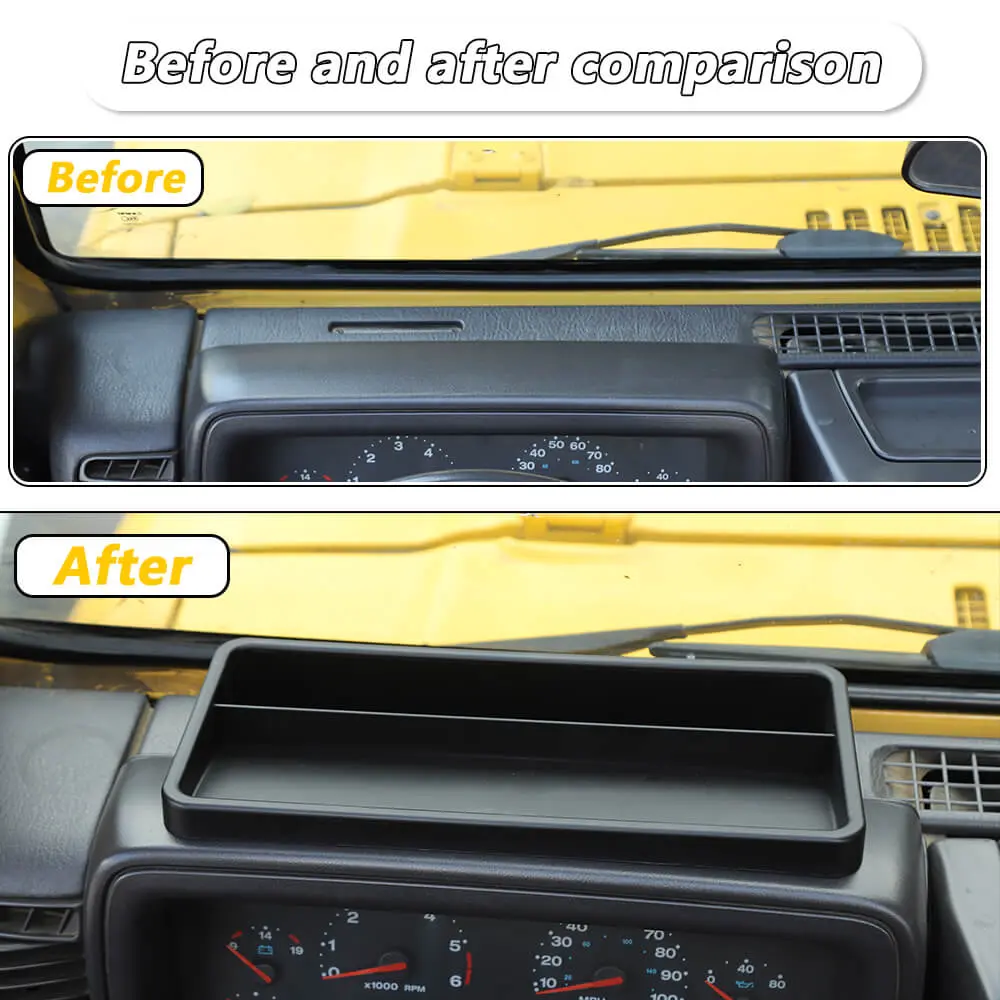 For 1997-2006 Jeep Wrangler TJ Instrument Panel/ Dash/ Gear Shift Center Console/ Co-Pilot Grab Bar Storage Tray Box - Image 2