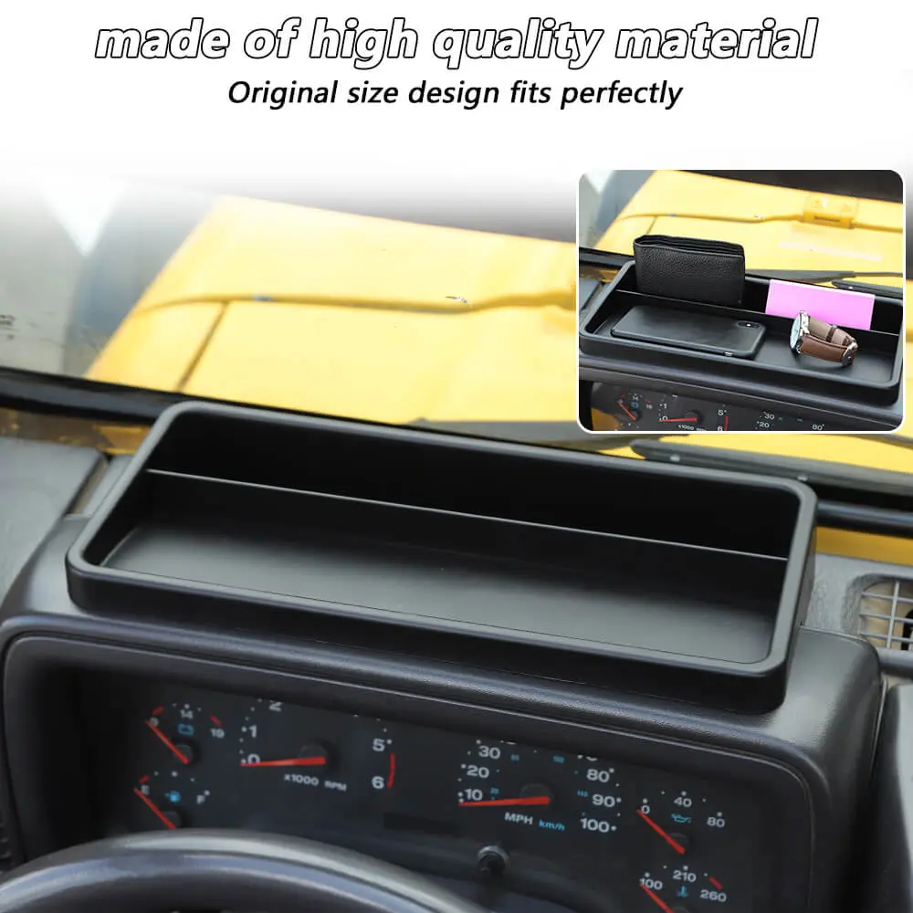 For 1997-2006 Jeep Wrangler TJ Instrument Panel/ Dash/ Gear Shift Center Console/ Co-Pilot Grab Bar Storage Tray Box - Image 4