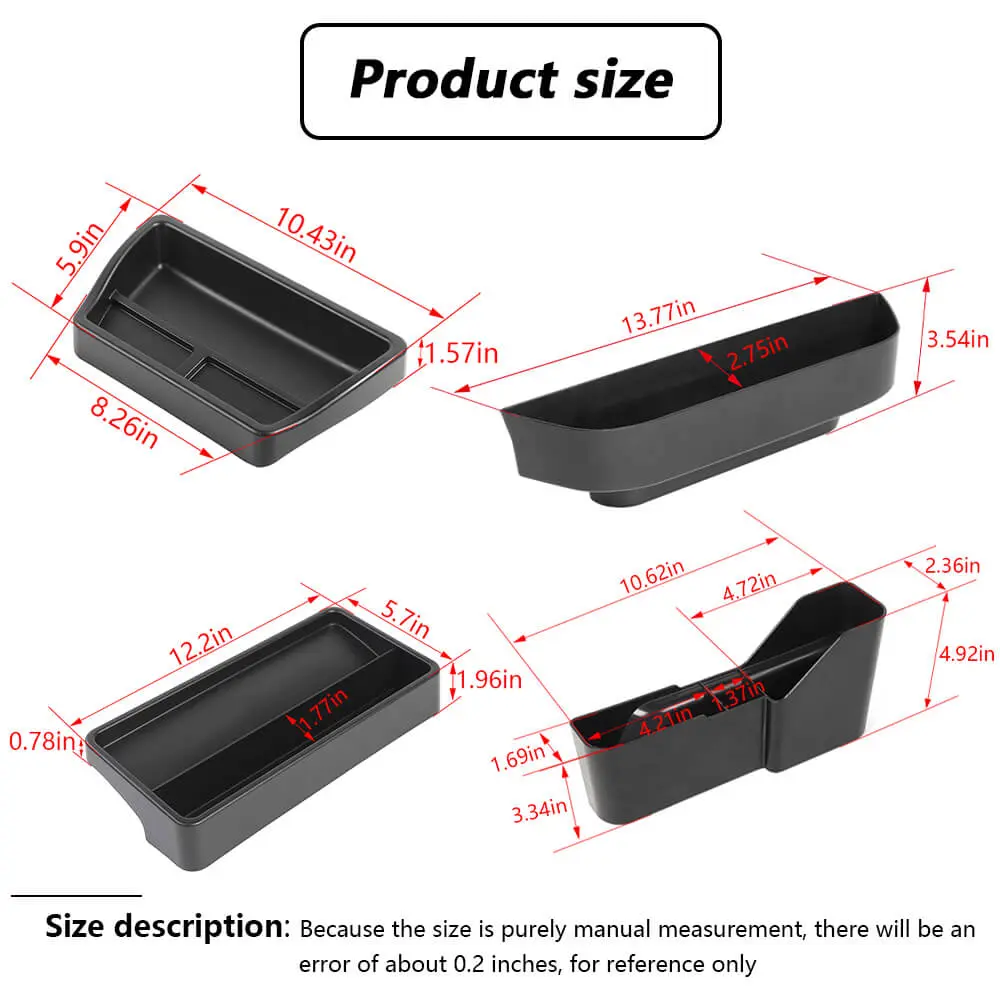 For 1997-2006 Jeep Wrangler TJ Instrument Panel/ Dash/ Gear Shift Center Console/ Co-Pilot Grab Bar Storage Tray Box - Image 7