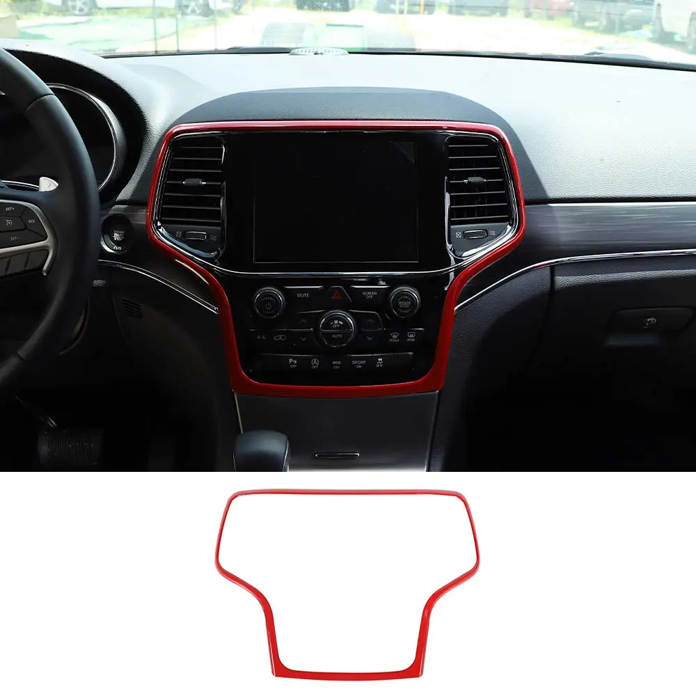 For 2014-2021 Jeep Grand Cherokee WK2 Central Control Navigation Frame Cover Trim - Image 10